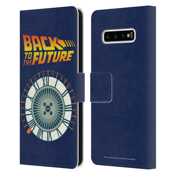 Back to the Future I Key Art Wheel Leather Book Wallet Case Cover For Samsung Galaxy S10+ / S10 Plus