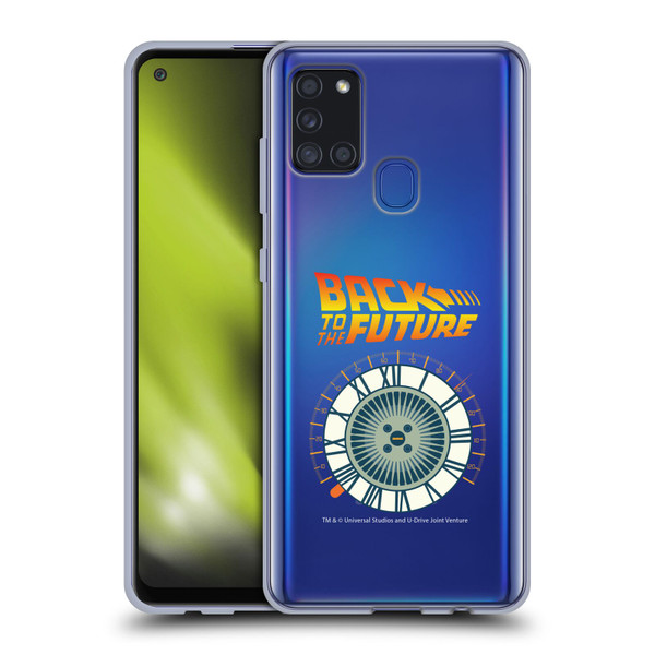 Back to the Future I Key Art Wheel Soft Gel Case for Samsung Galaxy A21s (2020)