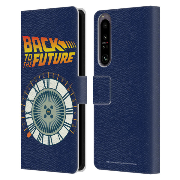 Back to the Future I Key Art Wheel Leather Book Wallet Case Cover For Sony Xperia 1 IV