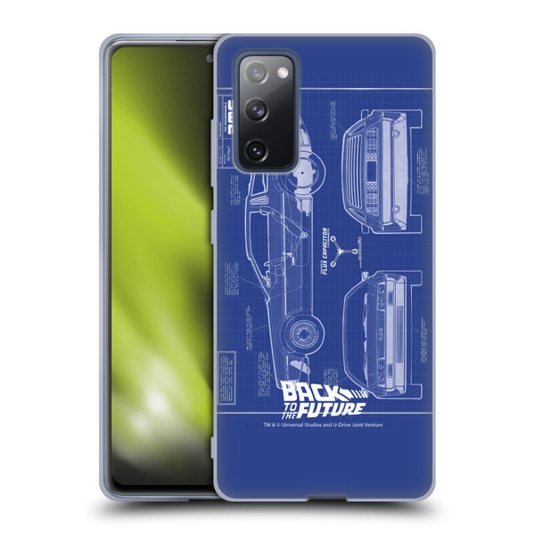 Back to the Future I Key Art Blue Print Soft Gel Case for Samsung Galaxy S20 FE / 5G