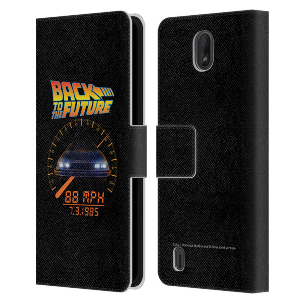 Back to the Future I Quotes 88 MPH Leather Book Wallet Case Cover For Nokia C01 Plus/C1 2nd Edition