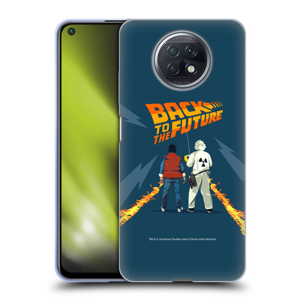 Back to the Future I Key Art Dr. Brown And Marty Soft Gel Case for Xiaomi Redmi Note 9T 5G