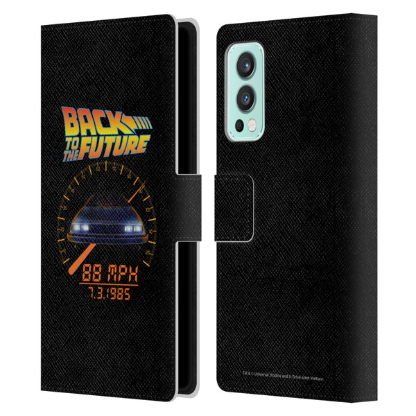 Back to the Future I Quotes 88 MPH Leather Book Wallet Case Cover For OnePlus Nord 2 5G