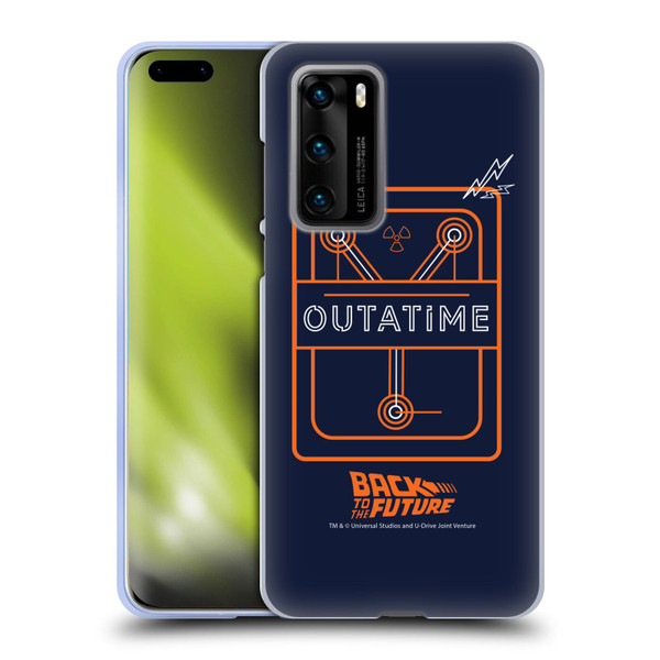 Back to the Future I Quotes Outatime Soft Gel Case for Huawei P40 5G
