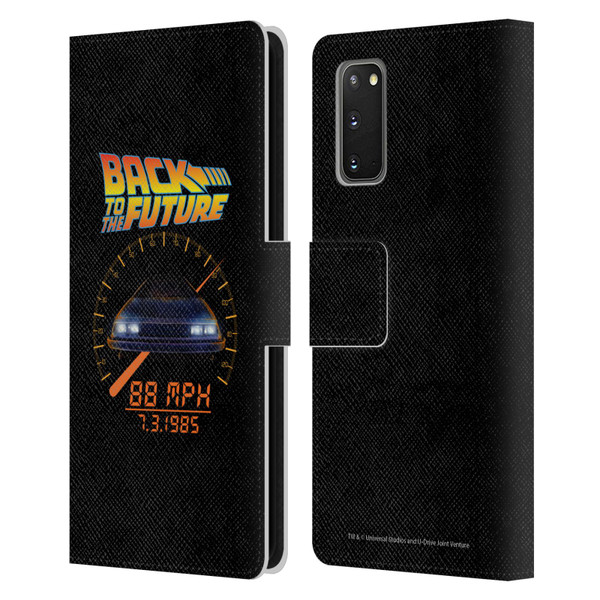 Back to the Future I Quotes 88 MPH Leather Book Wallet Case Cover For Samsung Galaxy S20 / S20 5G