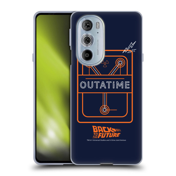 Back to the Future I Quotes Outatime Soft Gel Case for Motorola Edge X30