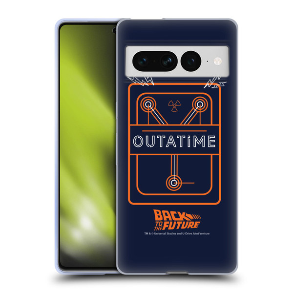 Back to the Future I Quotes Outatime Soft Gel Case for Google Pixel 7 Pro