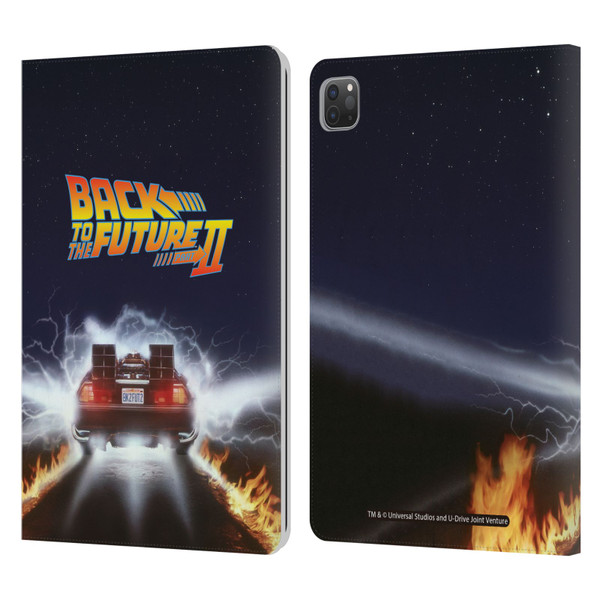 Back to the Future II Key Art Blast Leather Book Wallet Case Cover For Apple iPad Pro 11 2020 / 2021 / 2022
