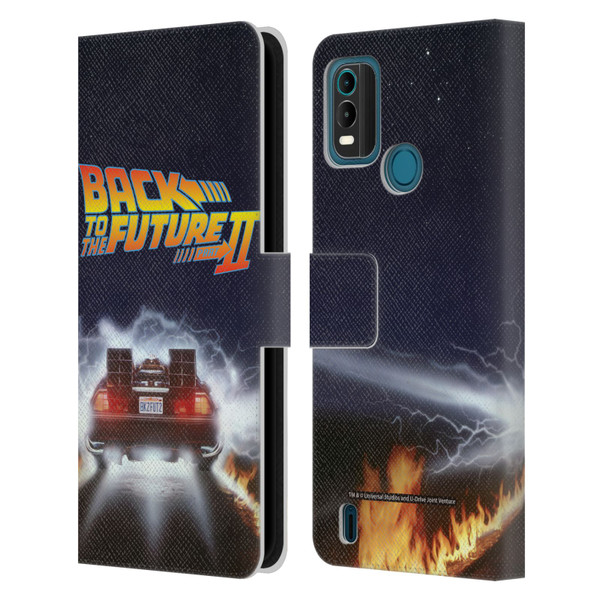 Back to the Future II Key Art Blast Leather Book Wallet Case Cover For Nokia G11 Plus