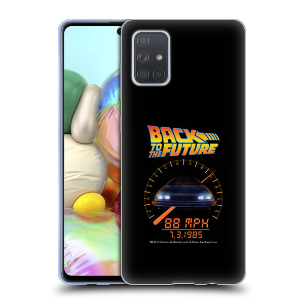 Back to the Future I Quotes Speed Soft Gel Case for Samsung Galaxy A71 (2019)