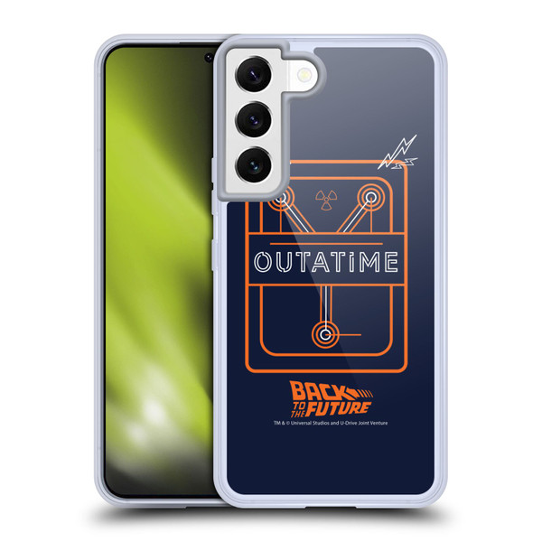 Back to the Future I Quotes Outatime Soft Gel Case for Samsung Galaxy S22 5G