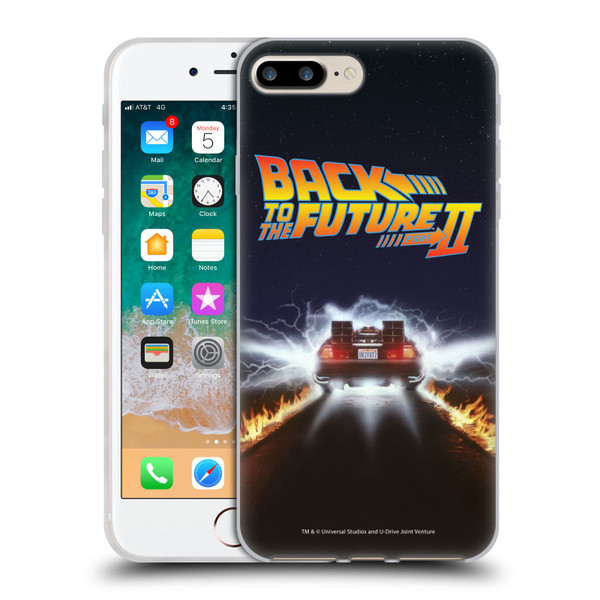 Back to the Future II Key Art Blast Soft Gel Case for Apple iPhone 7 Plus / iPhone 8 Plus