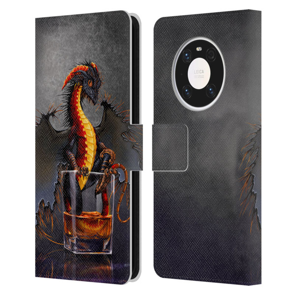 Stanley Morrison Dragons Black Pirate Drink Leather Book Wallet Case Cover For Huawei Mate 40 Pro 5G