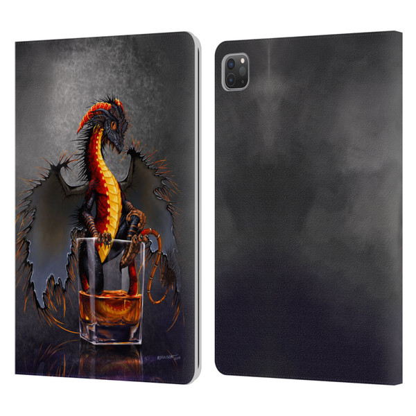 Stanley Morrison Dragons Black Pirate Drink Leather Book Wallet Case Cover For Apple iPad Pro 11 2020 / 2021 / 2022