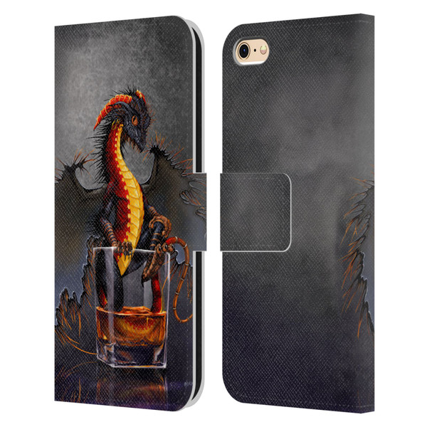 Stanley Morrison Dragons Black Pirate Drink Leather Book Wallet Case Cover For Apple iPhone 6 / iPhone 6s