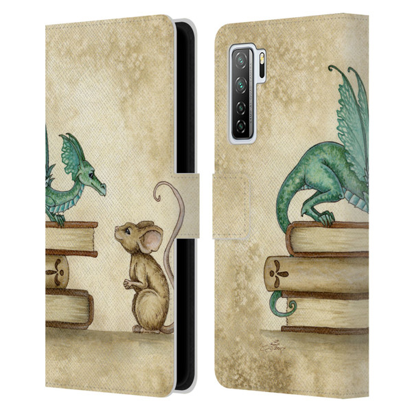 Amy Brown Folklore Curious Encounter Leather Book Wallet Case Cover For Huawei Nova 7 SE/P40 Lite 5G