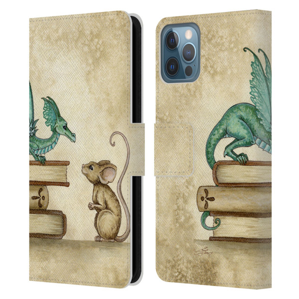 Amy Brown Folklore Curious Encounter Leather Book Wallet Case Cover For Apple iPhone 12 / iPhone 12 Pro