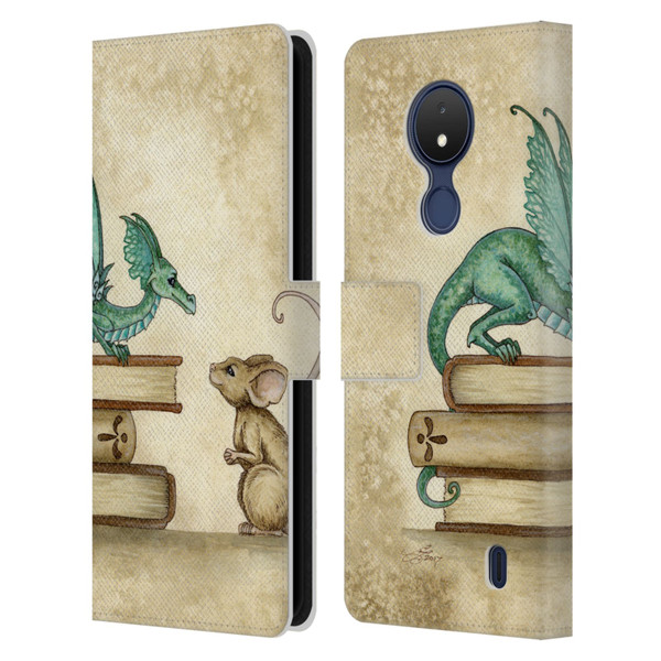 Amy Brown Folklore Curious Encounter Leather Book Wallet Case Cover For Nokia C21