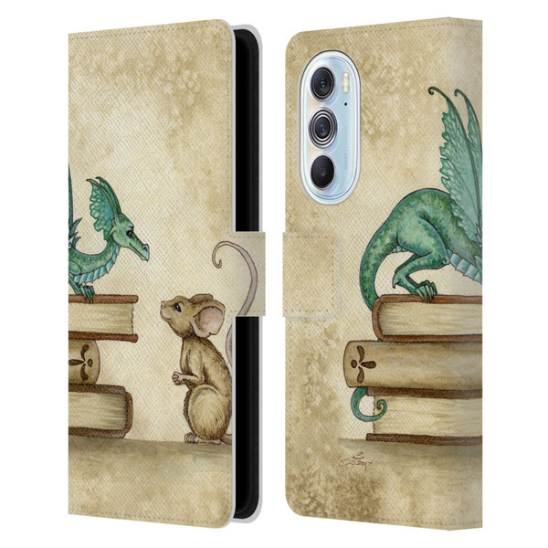 Amy Brown Folklore Curious Encounter Leather Book Wallet Case Cover For Motorola Edge X30