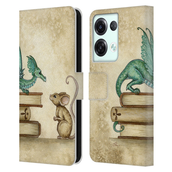 Amy Brown Folklore Curious Encounter Leather Book Wallet Case Cover For OPPO Reno8 Pro