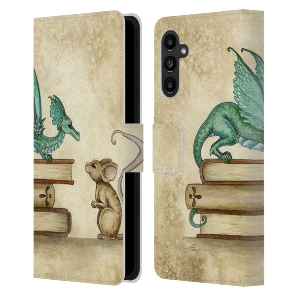 Amy Brown Folklore Curious Encounter Leather Book Wallet Case Cover For Samsung Galaxy A13 5G (2021)