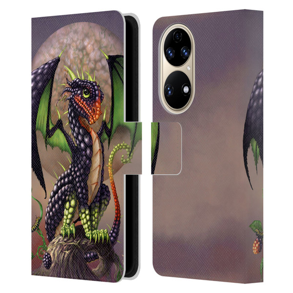 Stanley Morrison Dragons 3 Berry Garden Leather Book Wallet Case Cover For Huawei P50