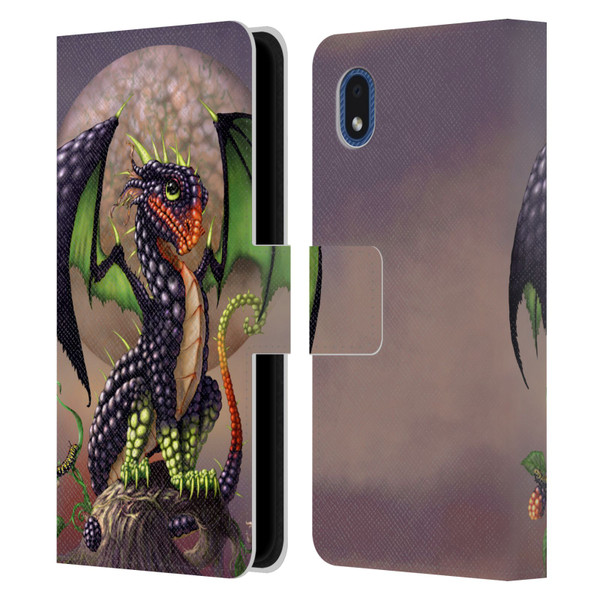 Stanley Morrison Dragons 3 Berry Garden Leather Book Wallet Case Cover For Samsung Galaxy A01 Core (2020)