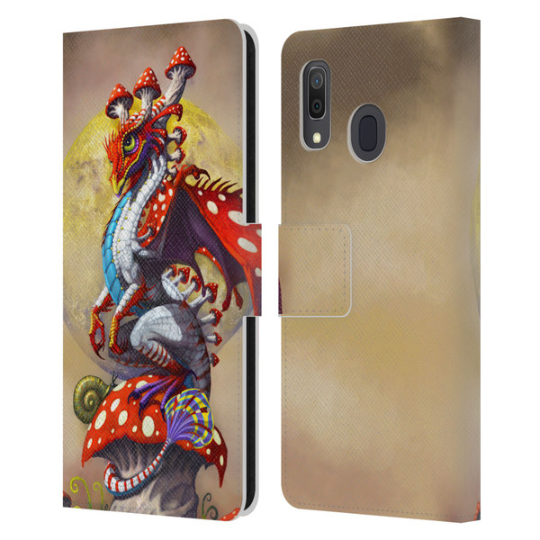 Stanley Morrison Dragons 3 Mushroom Garden Leather Book Wallet Case Cover For Samsung Galaxy A33 5G (2022)