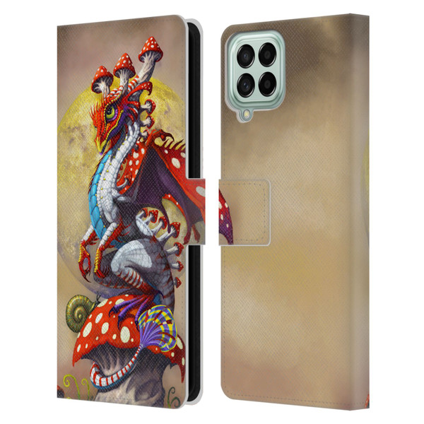 Stanley Morrison Dragons 3 Mushroom Garden Leather Book Wallet Case Cover For Samsung Galaxy M33 (2022)