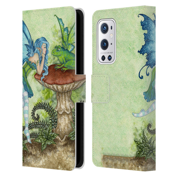 Amy Brown Pixies Frog Gossip Leather Book Wallet Case Cover For OnePlus 9 Pro