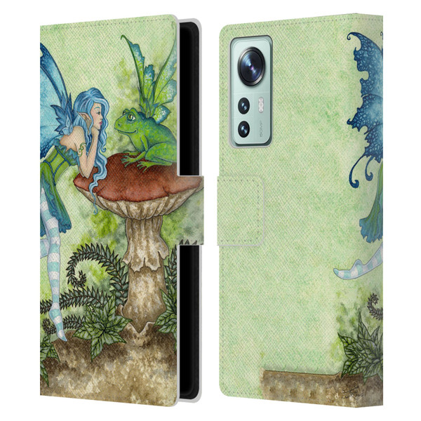 Amy Brown Pixies Frog Gossip Leather Book Wallet Case Cover For Xiaomi 12