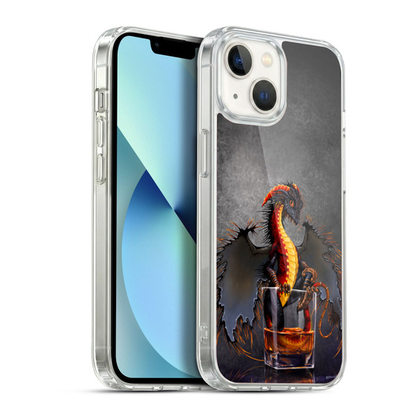 Stanley Morrison Dragons Black Pirate Drink Soft Gel Case for Apple iPhone 13