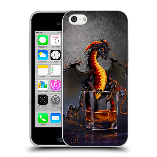 Stanley Morrison Dragons Black Pirate Drink Soft Gel Case for Apple iPhone 5c