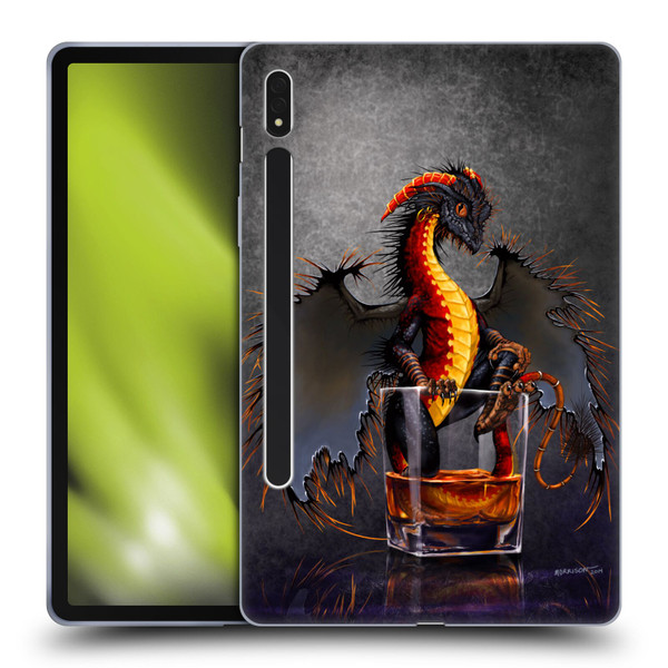 Stanley Morrison Dragons Black Pirate Drink Soft Gel Case for Samsung Galaxy Tab S8