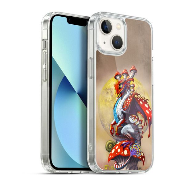 Stanley Morrison Dragons 3 Mushroom Garden Soft Gel Case for Apple iPhone 13