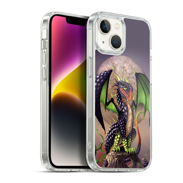 Stanley Morrison Dragons 3 Berry Garden Soft Gel Case for Apple iPhone 14