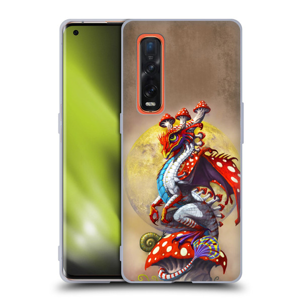 Stanley Morrison Dragons 3 Mushroom Garden Soft Gel Case for OPPO Find X2 Pro 5G