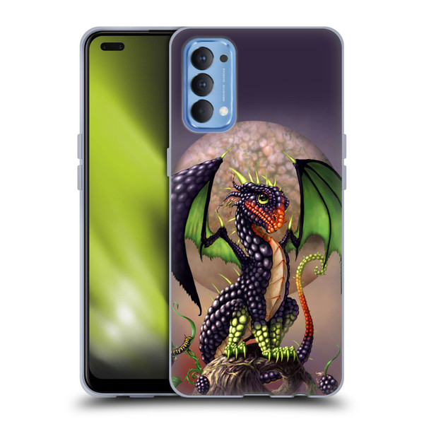 Stanley Morrison Dragons 3 Berry Garden Soft Gel Case for OPPO Reno 4 5G