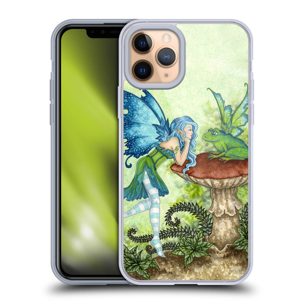 Amy Brown Pixies Frog Gossip Soft Gel Case for Apple iPhone 11 Pro & MagSafe