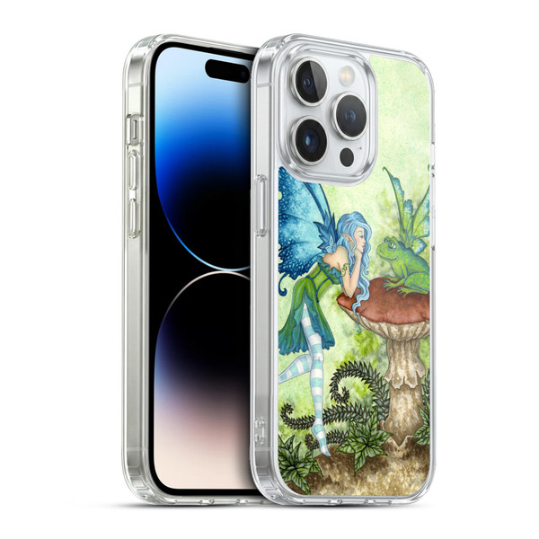 Amy Brown Pixies Frog Gossip Soft Gel Case for Apple iPhone 13 Pro & MagSafe