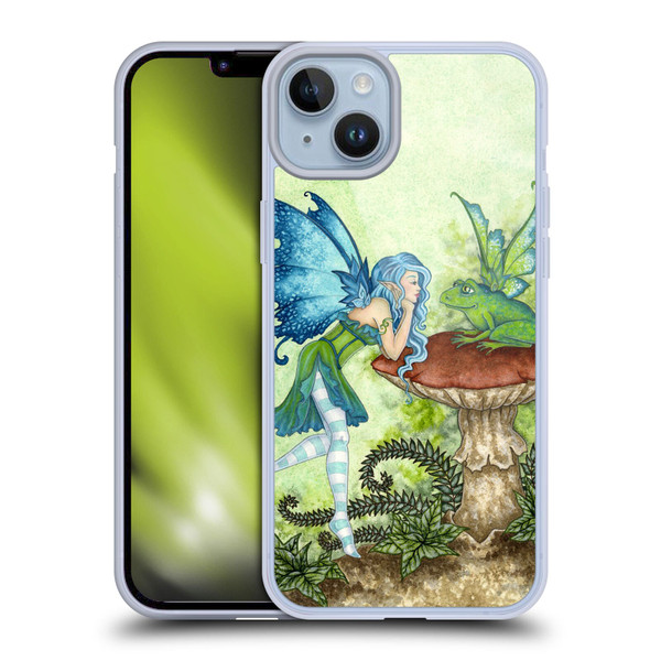 Amy Brown Pixies Frog Gossip Soft Gel Case for Apple iPhone 14 Plus