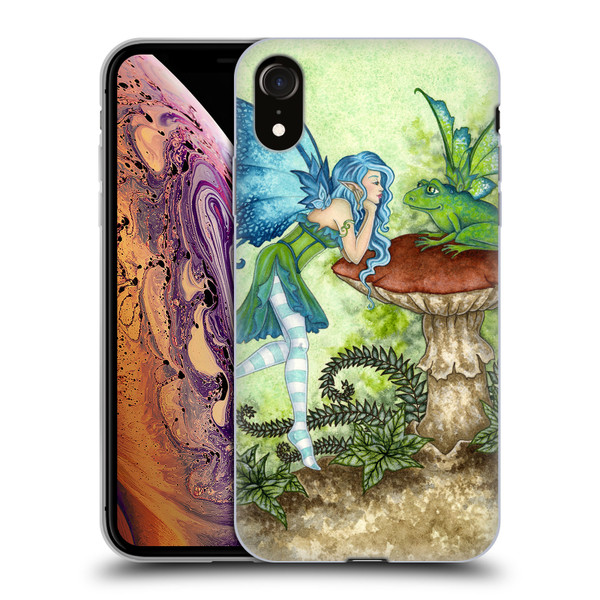 Amy Brown Pixies Frog Gossip Soft Gel Case for Apple iPhone XR
