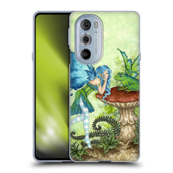 Amy Brown Pixies Frog Gossip Soft Gel Case for Motorola Edge X30