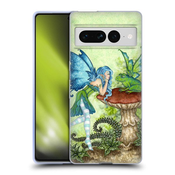 Amy Brown Pixies Frog Gossip Soft Gel Case for Google Pixel 7 Pro
