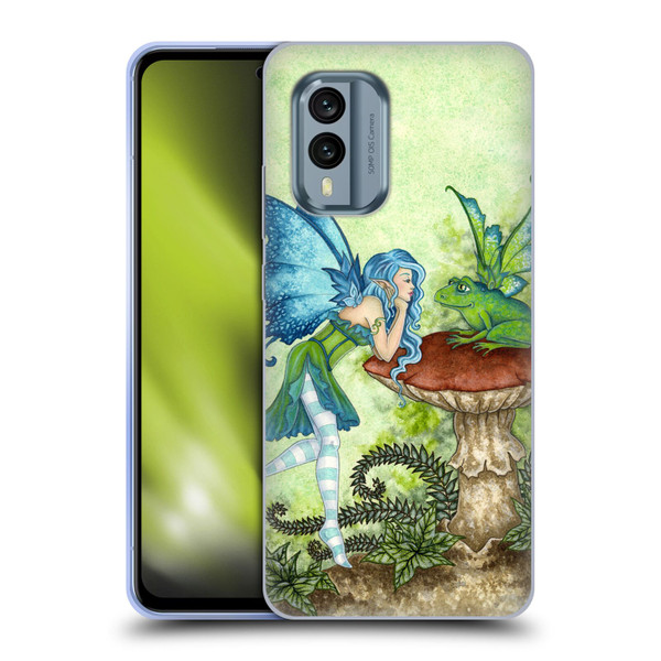 Amy Brown Pixies Frog Gossip Soft Gel Case for Nokia X30