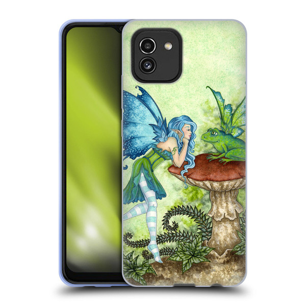 Amy Brown Pixies Frog Gossip Soft Gel Case for Samsung Galaxy A03 (2021)