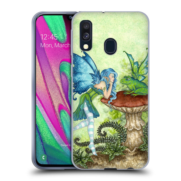 Amy Brown Pixies Frog Gossip Soft Gel Case for Samsung Galaxy A40 (2019)