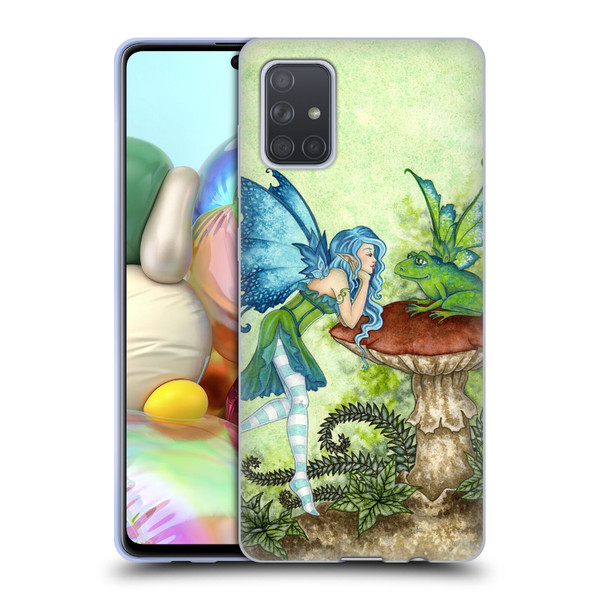 Amy Brown Pixies Frog Gossip Soft Gel Case for Samsung Galaxy A71 (2019)