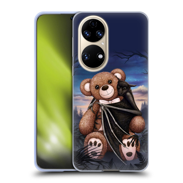 Sarah Richter Animals Bat Cuddling A Toy Bear Soft Gel Case for Huawei P50