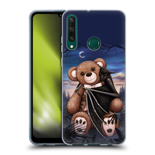 Sarah Richter Animals Bat Cuddling A Toy Bear Soft Gel Case for Huawei Y6p